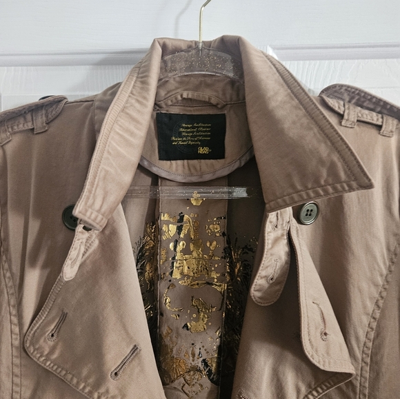 Vintage Y2K Glad News Trench Coat - Picture 2 of 11